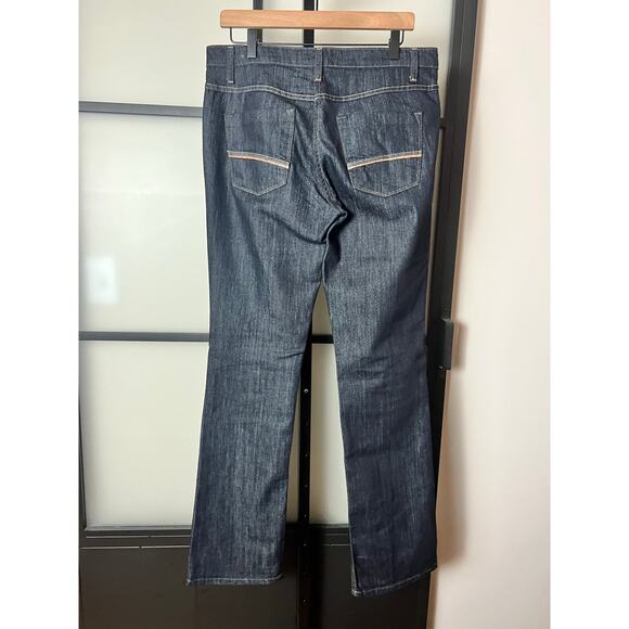 Fillity Leather Trim Jeans Size 42 (US 12) - Picture 2 of 7